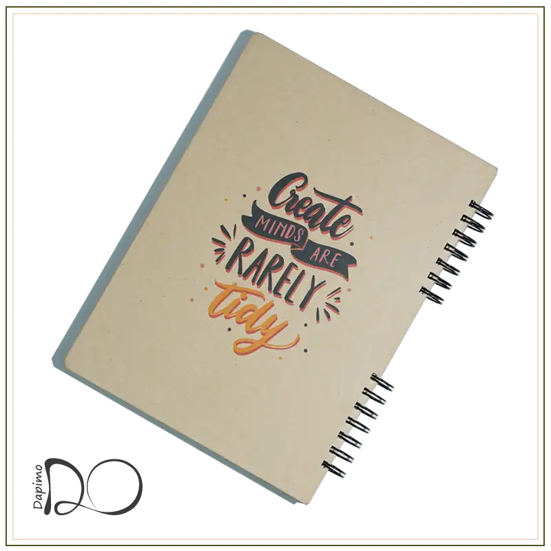 دفتر خط دار Create minds are rarely tidy