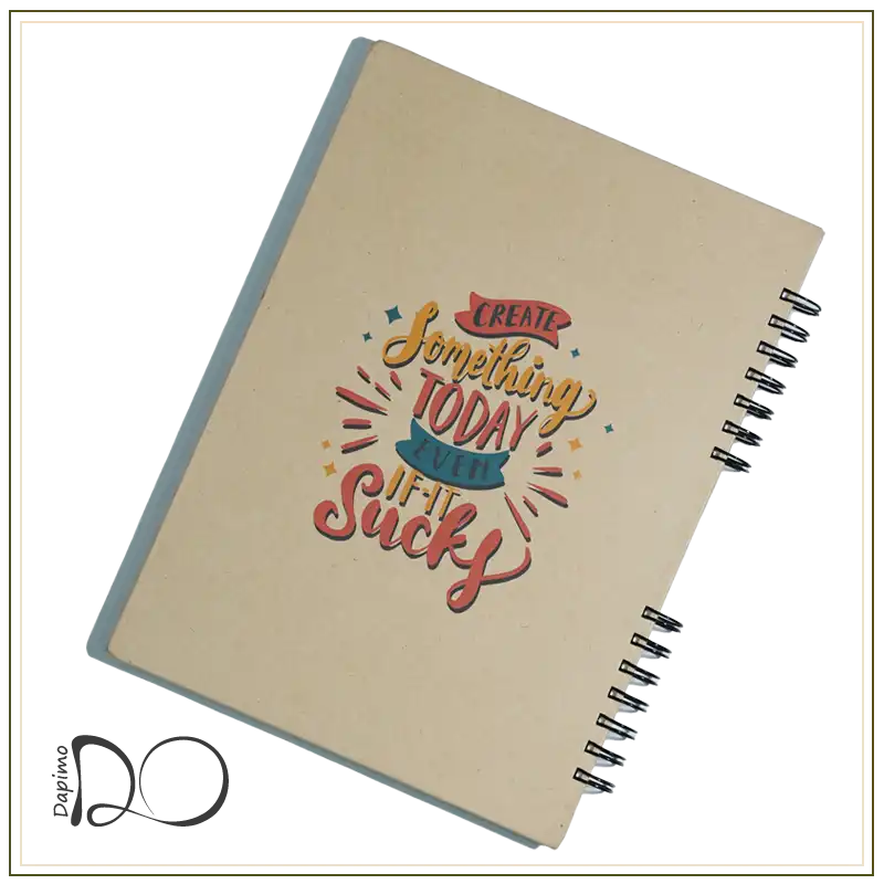 دفتر خط دار Create something today even if-it sucky